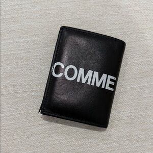 Comme des Garcons Black Wallet with White Logo